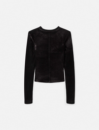 90s Baby Long Sleeve, Black Foil