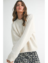 Cozy Amy Sweater, Milk