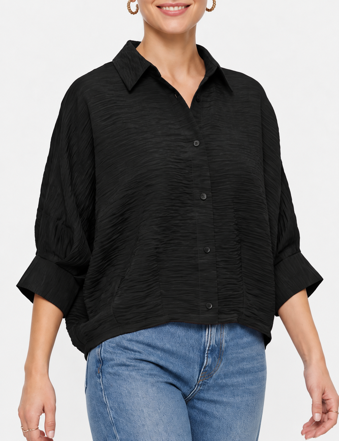 Dolman Blouse, Black