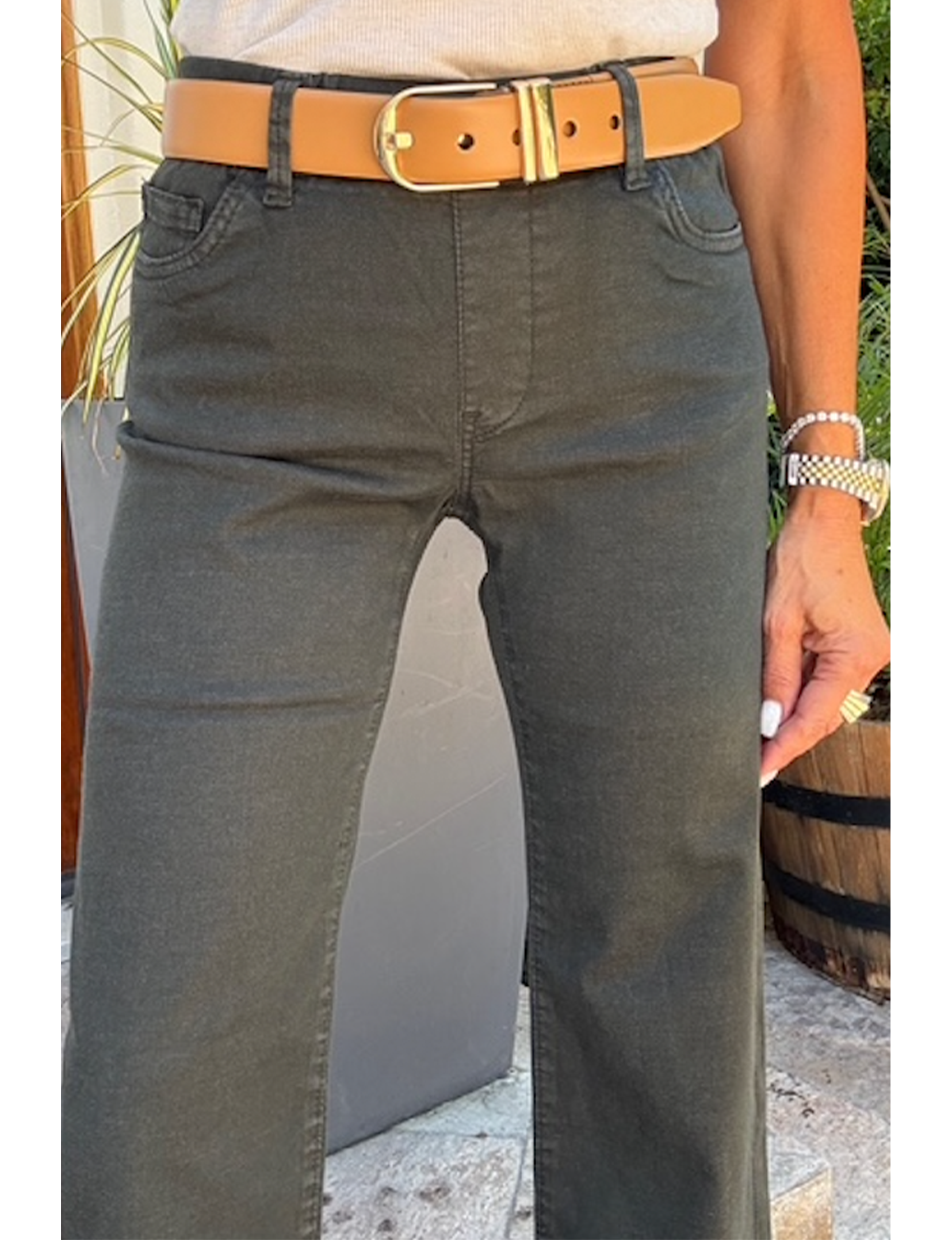 Amanda Long Pant, Deep Green