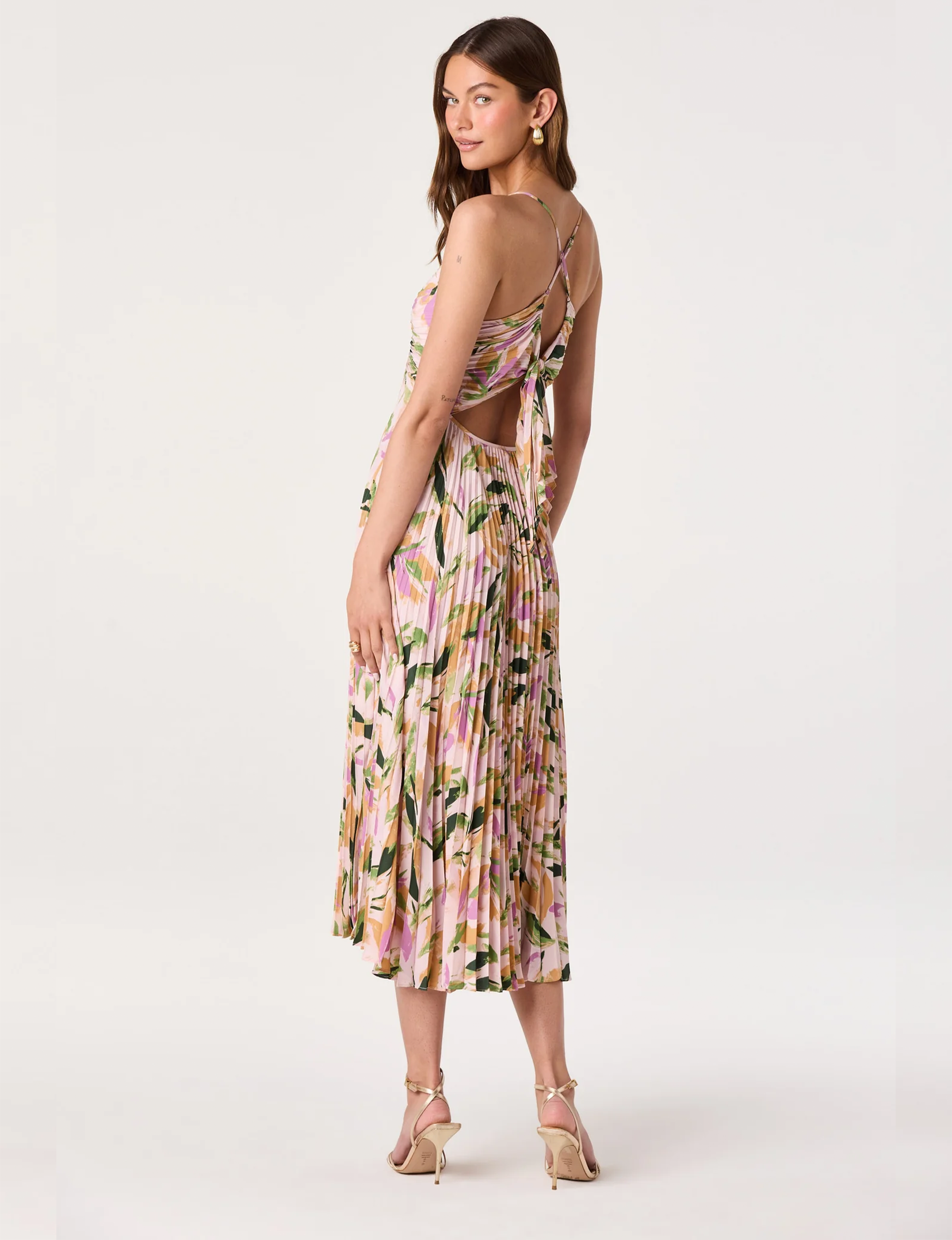 Blythe Midi Dress, Lilac Purple