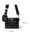 Downtown Crossbody, Black Patent