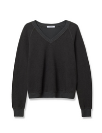 Zuri Reverse Fleece Sweatshirt, Vintage Black