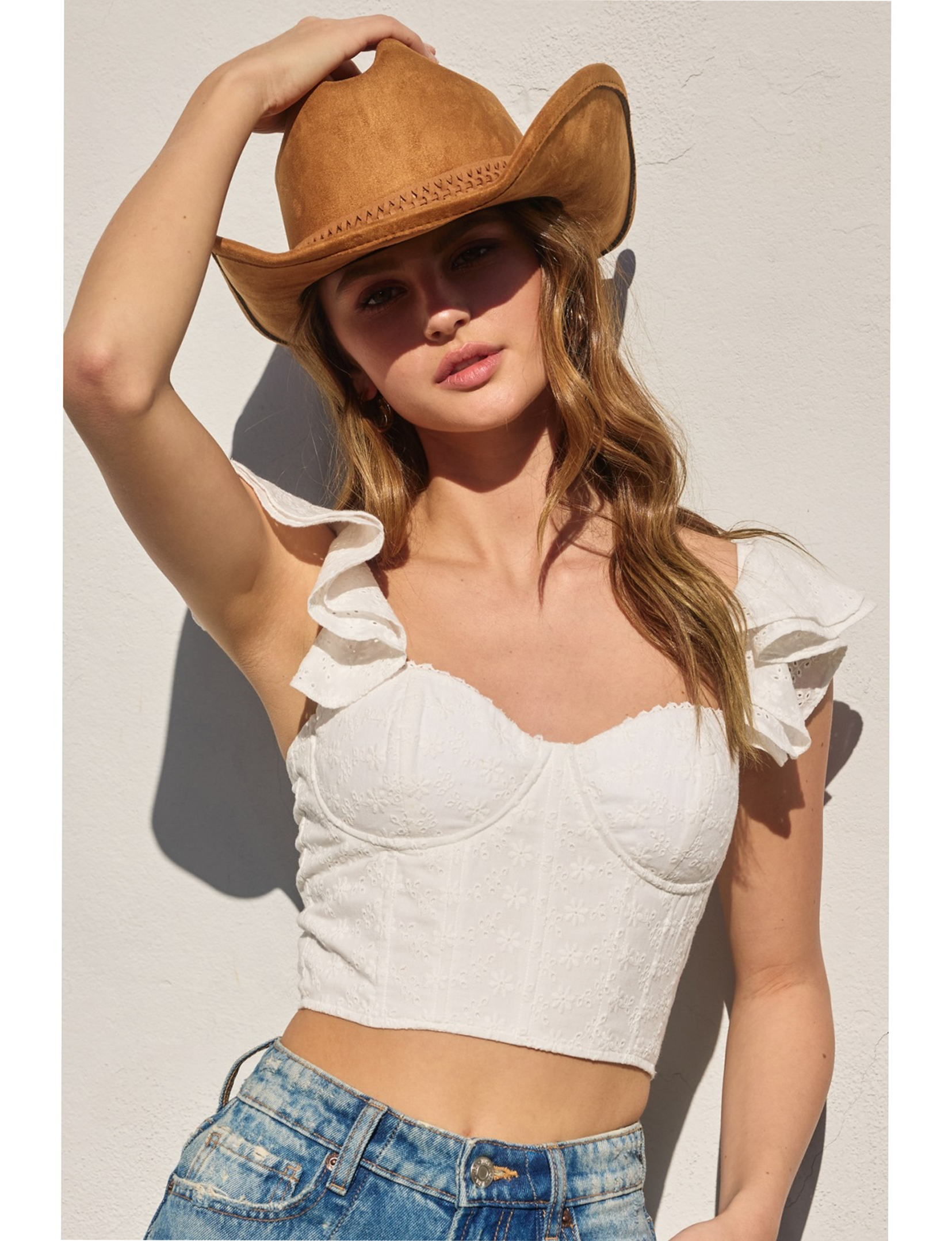 Flutter Corset, Off White