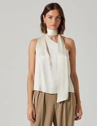 Partia Asymmetrical Top, Cream