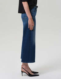 Lyra Cropped Wide Leg, Augusta (Clean Hem)