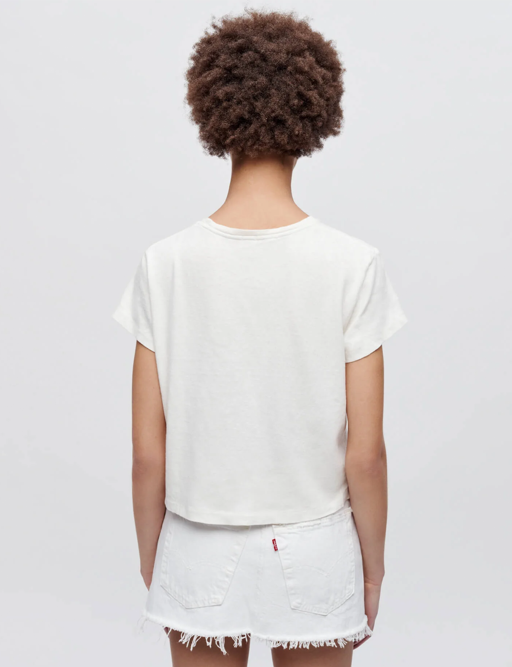 1950's Boxy Tee, Vintage White