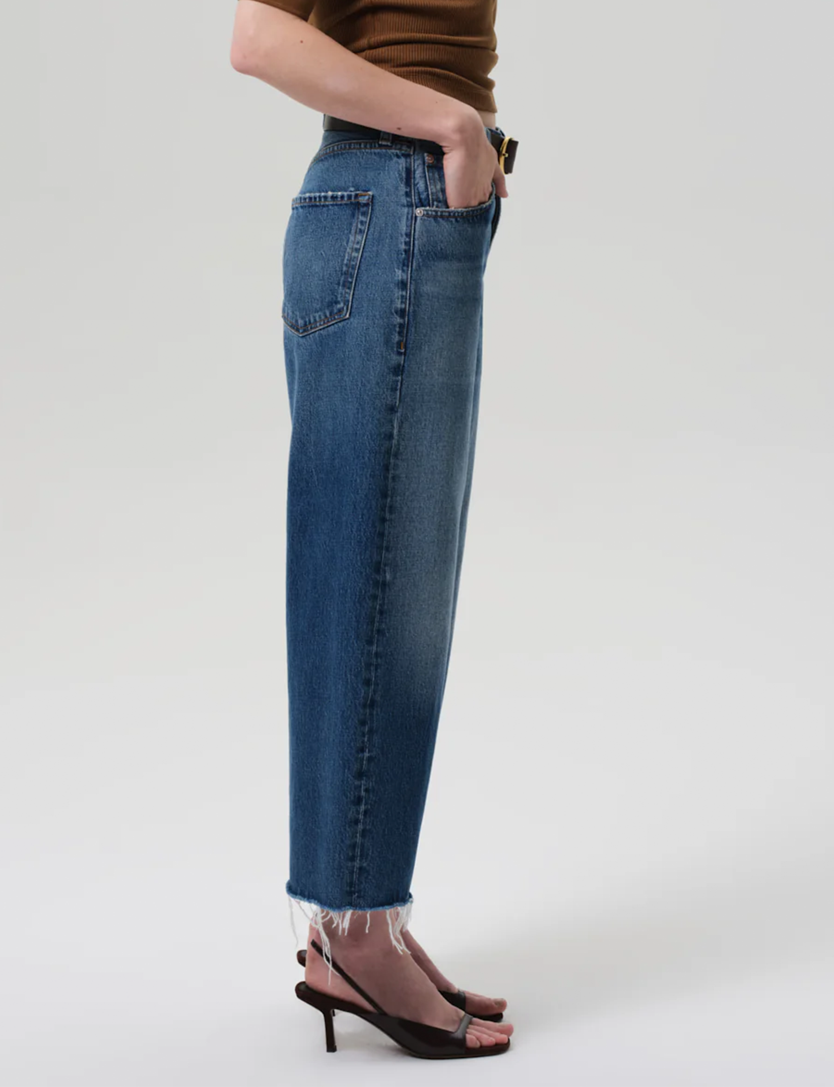 Ayla Raw Hem Crop, Chaya