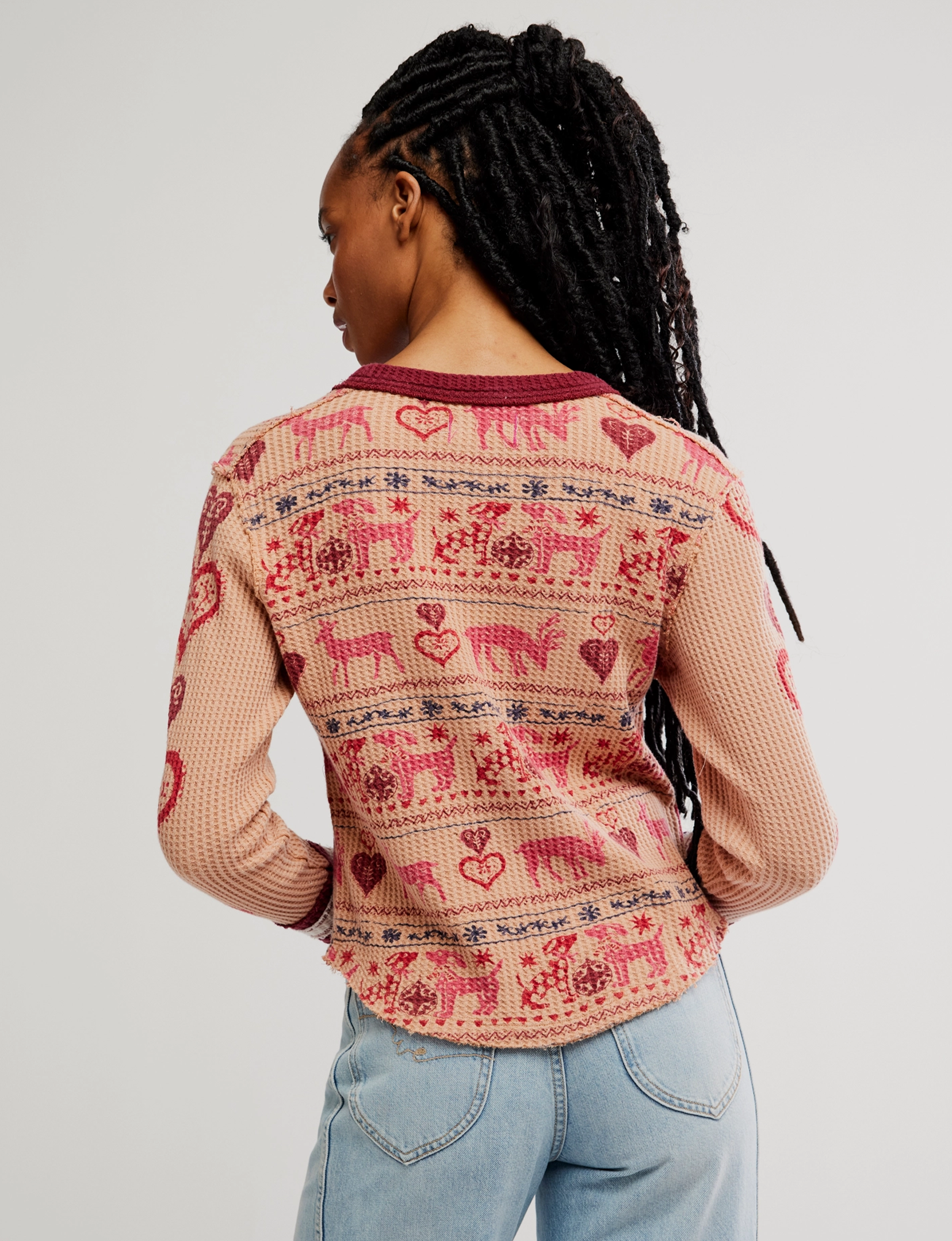 Blissful Layering Tee, Stone/Combo