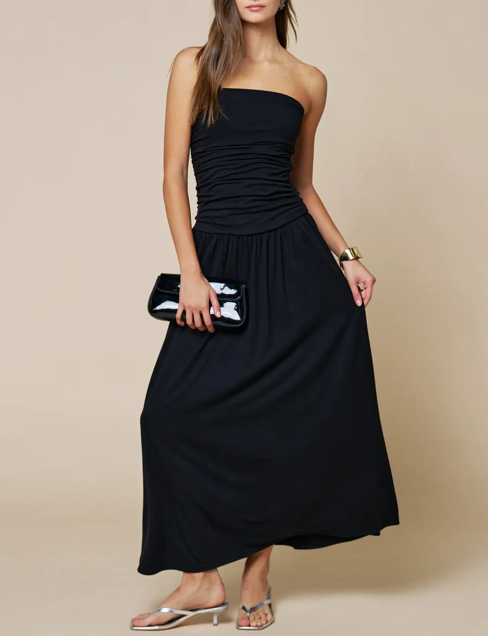 Ezgi Maxi Dress, Black