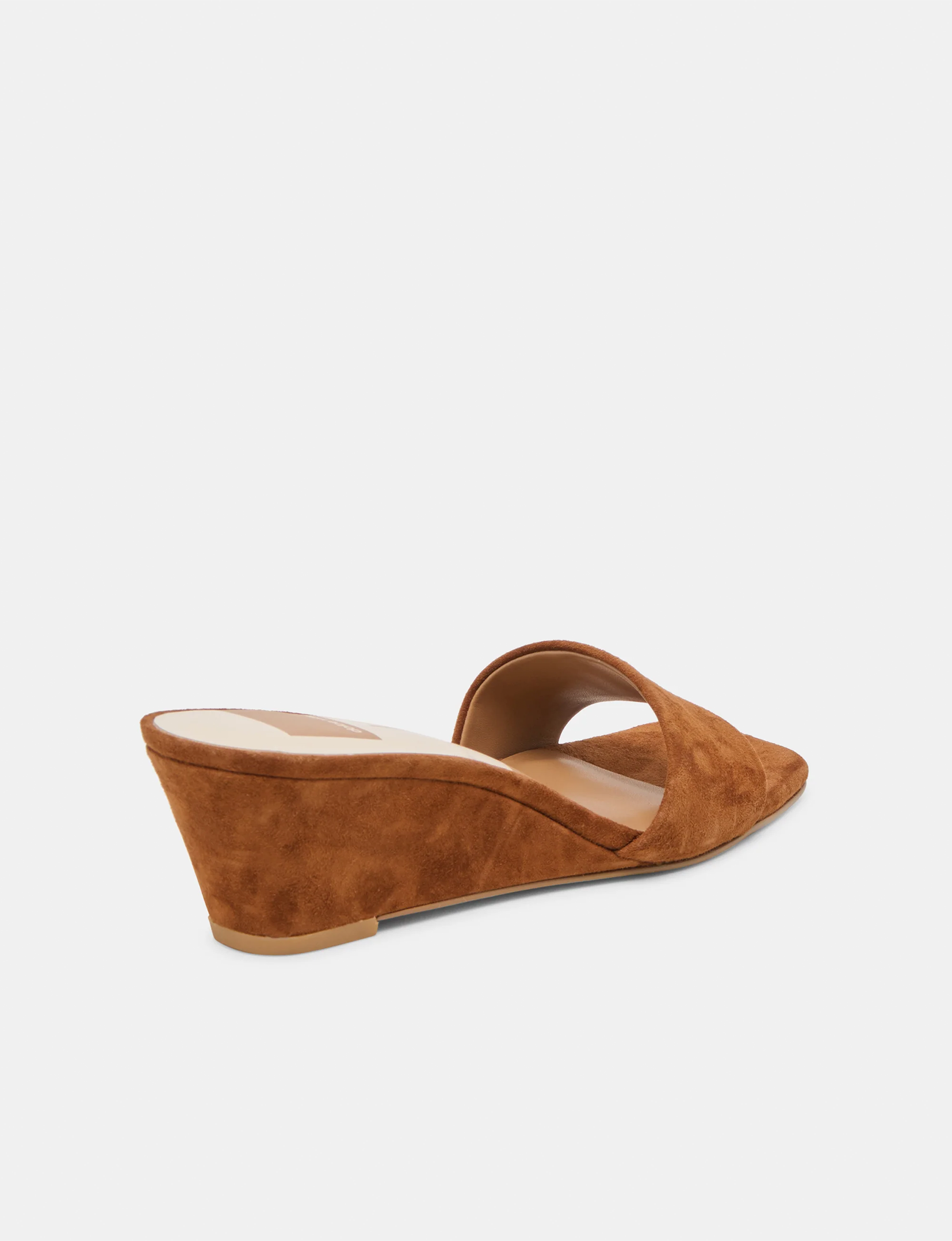Qaily Wedge, Brown Suede