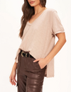 Knock Out V Neck Tee, Autumn Mink