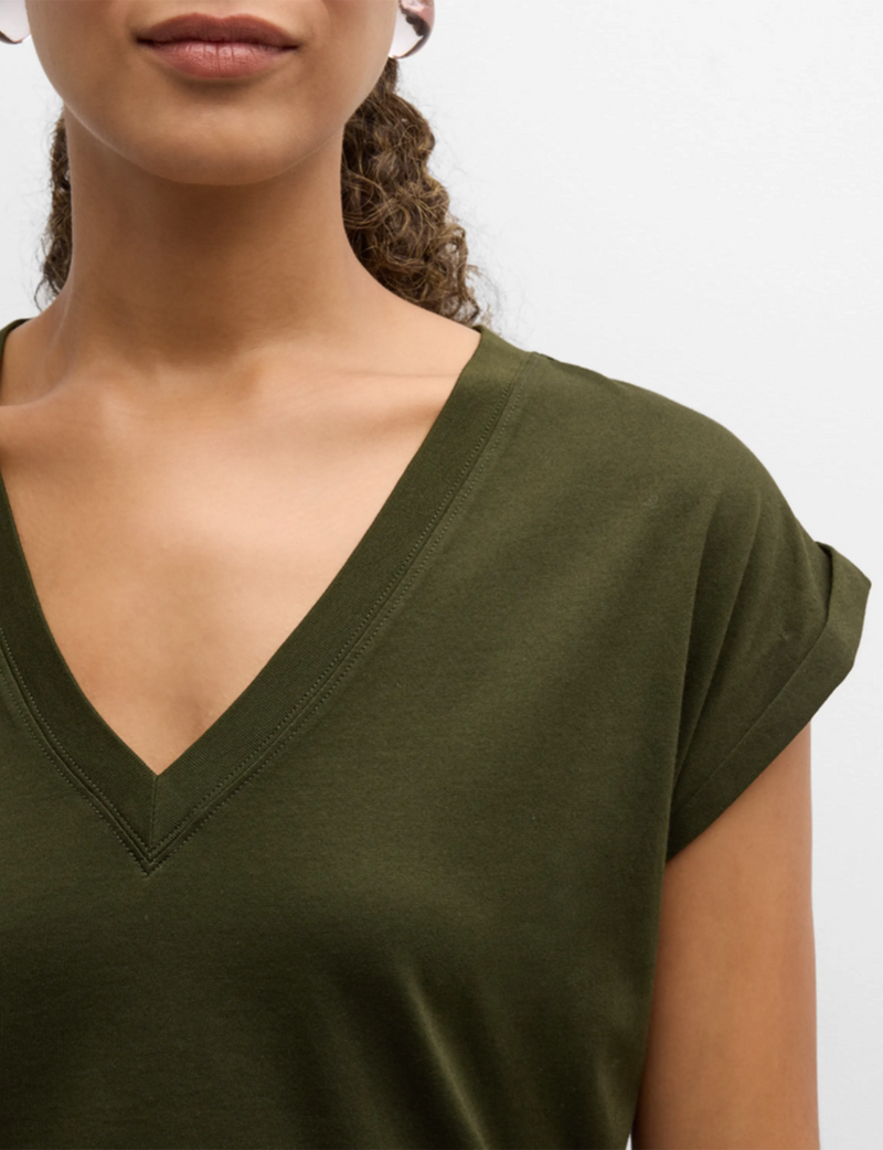 Easy V-Neck Tee, Military