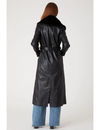 Blank NYC Vegan Leather Belted Trench, Late Night Feels