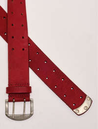 WTF Double Cross Belt, Crimson