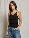 Annie Recycled Tank, True Black