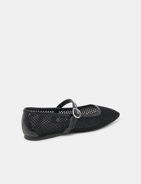 Rodni Woven Mesh Flat, Black