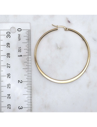Classic Gold Hoops, Large