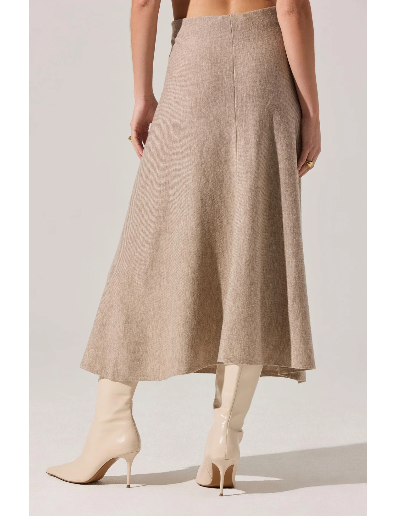 Deora Sweater Skirt, Taupe