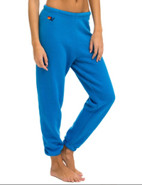 5 Stripe Womens Sweatpant, Ocean/Blue