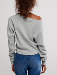 WTF Jess Long Sleeve, Heather Grey