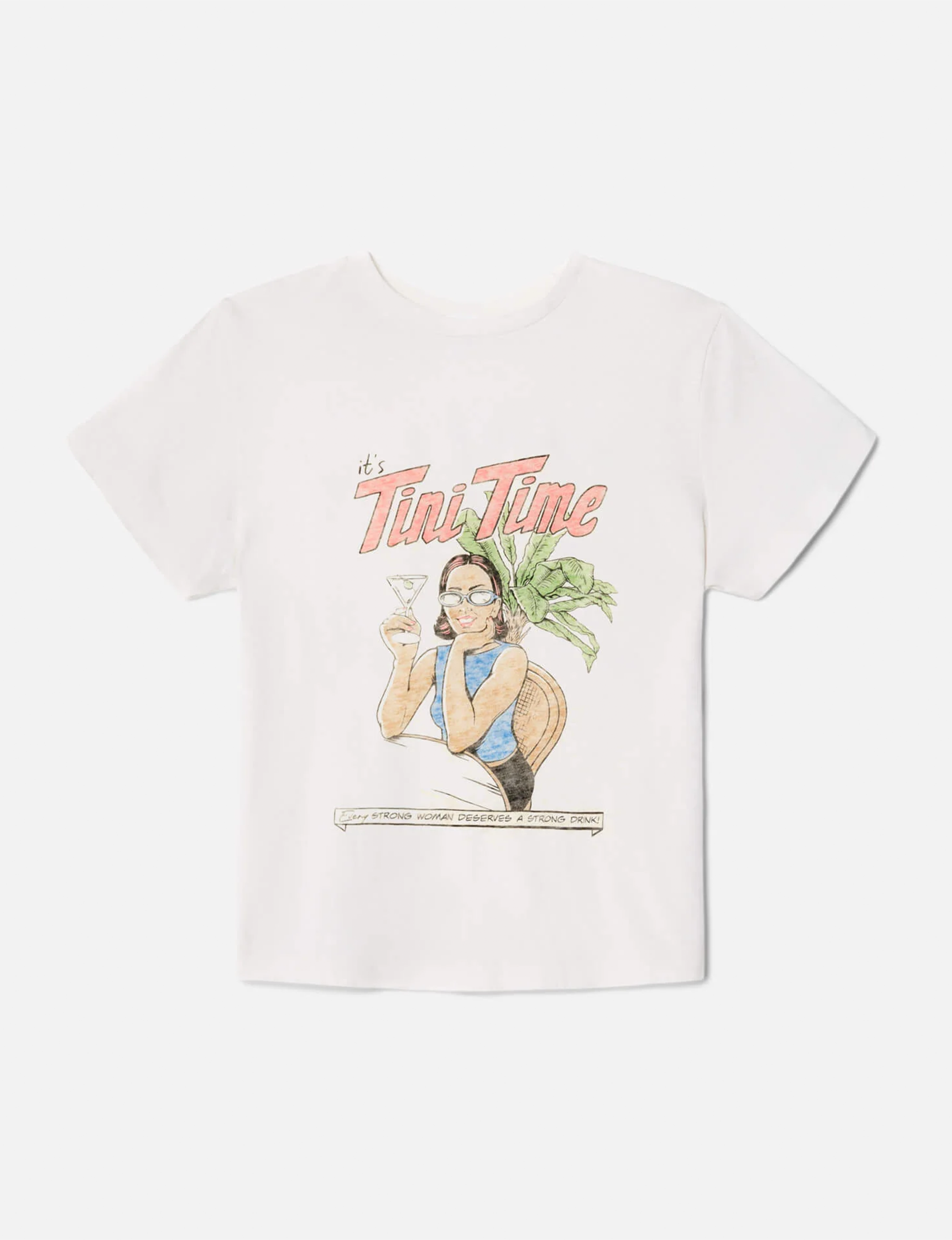 Tini Time Classic Tee, Vintage White