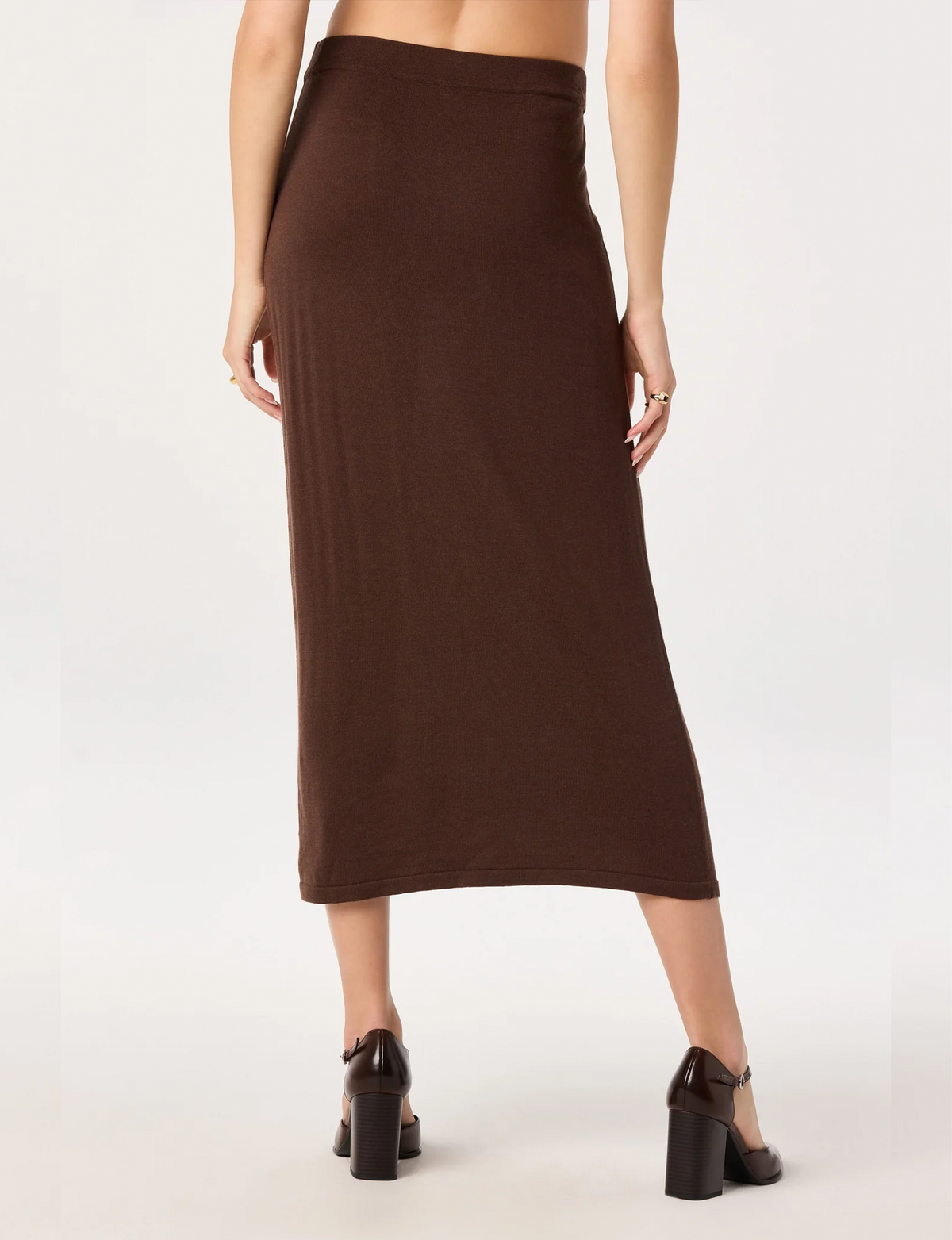 Deora Sweater Skirt, Brown