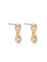 Infinity Crystal Stud, Gold