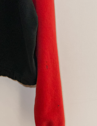 Champion Cinched Waist Hoodie, Red/Black