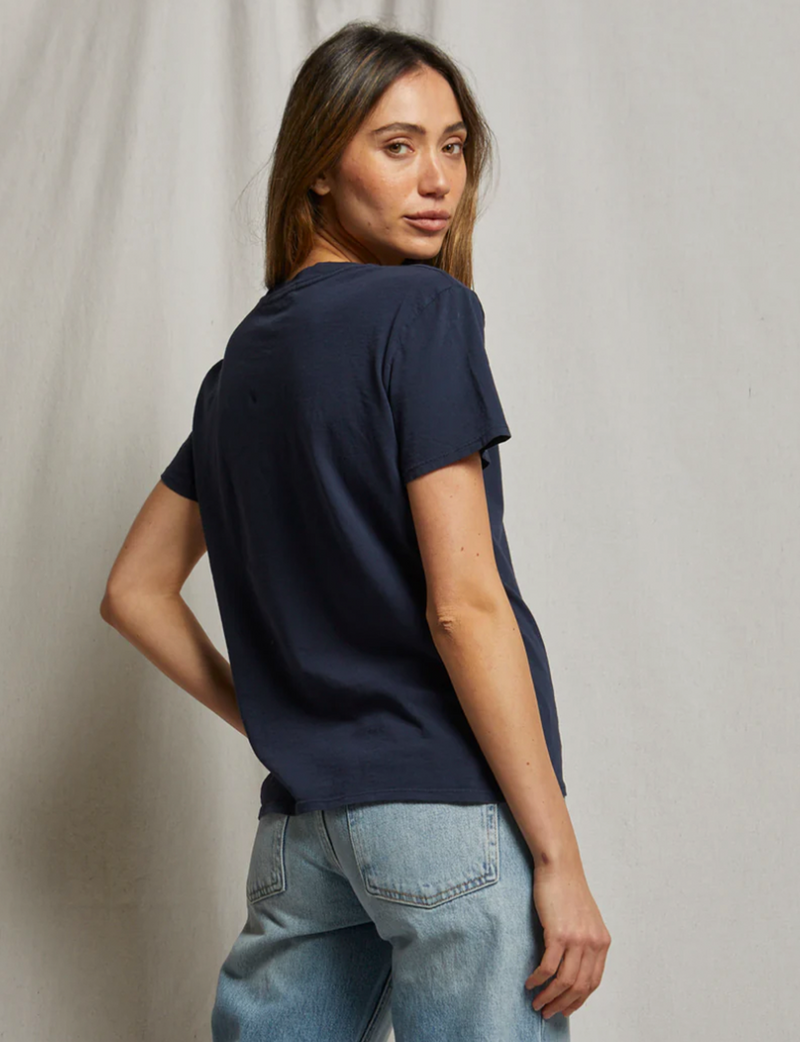 Harley Boxy Crew Tee, Navy