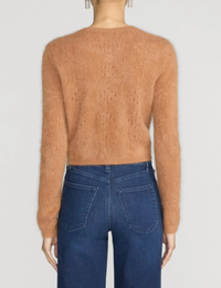 Cashmere Air Teddy Cardi, Camel