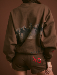 Wild Horse Crewneck, Tobacco