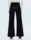 Lana High Rise Ultra Wide Leg, Coated Noir