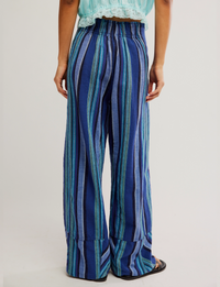 Days End Solar Linen Stripe Pant,