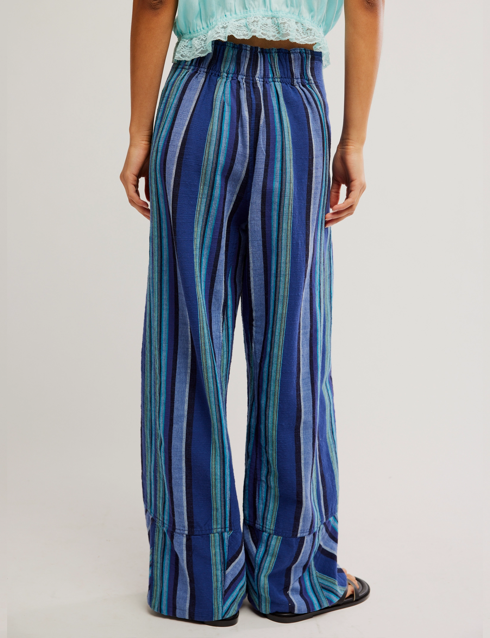 Days End Solar Linen Stripe Pant,