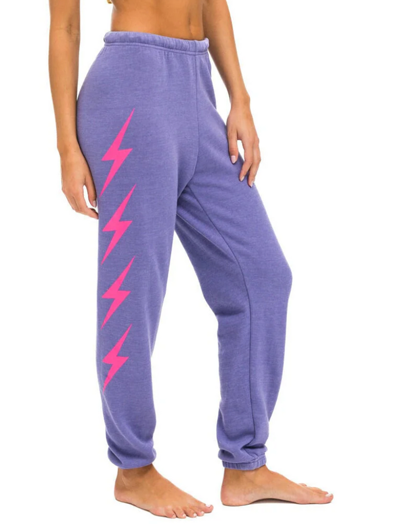 Bolt 4 Women's Sweatpants, Lavender/Neon Pink