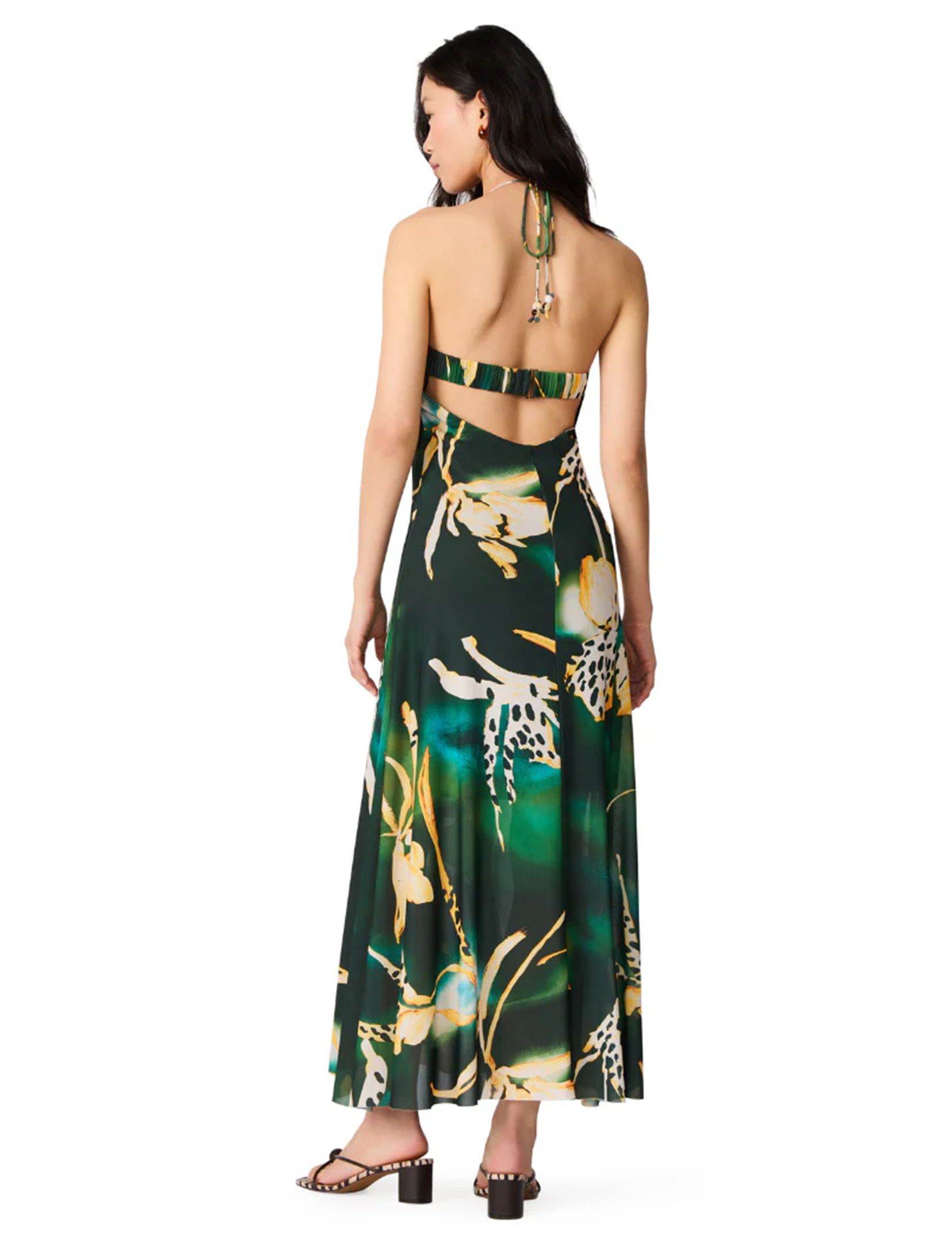 Strada Dress, Golden Palm