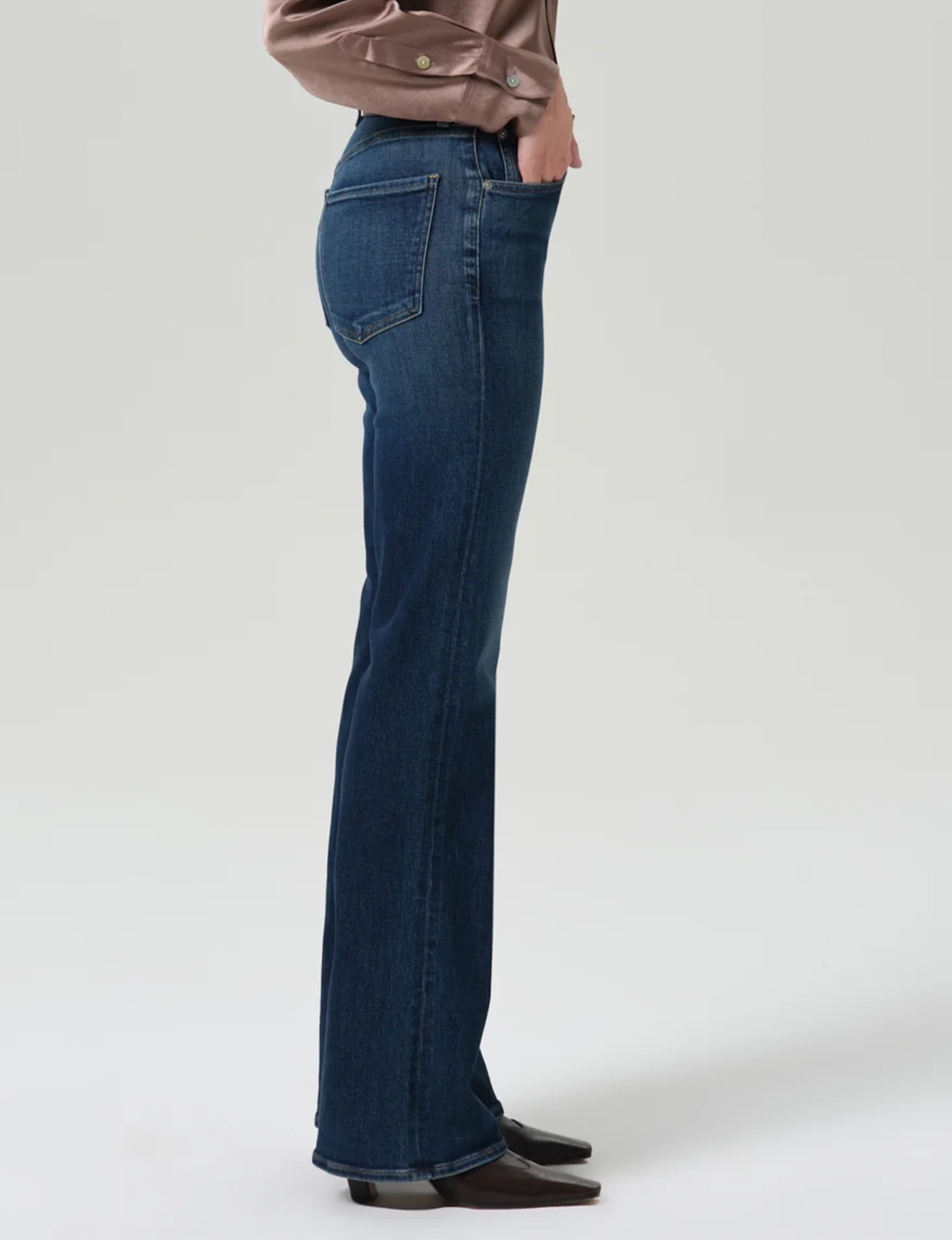 Lilah High Rise Long Bootcut, Moonlight