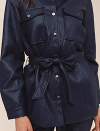 Belted Utility Jacket, Ink