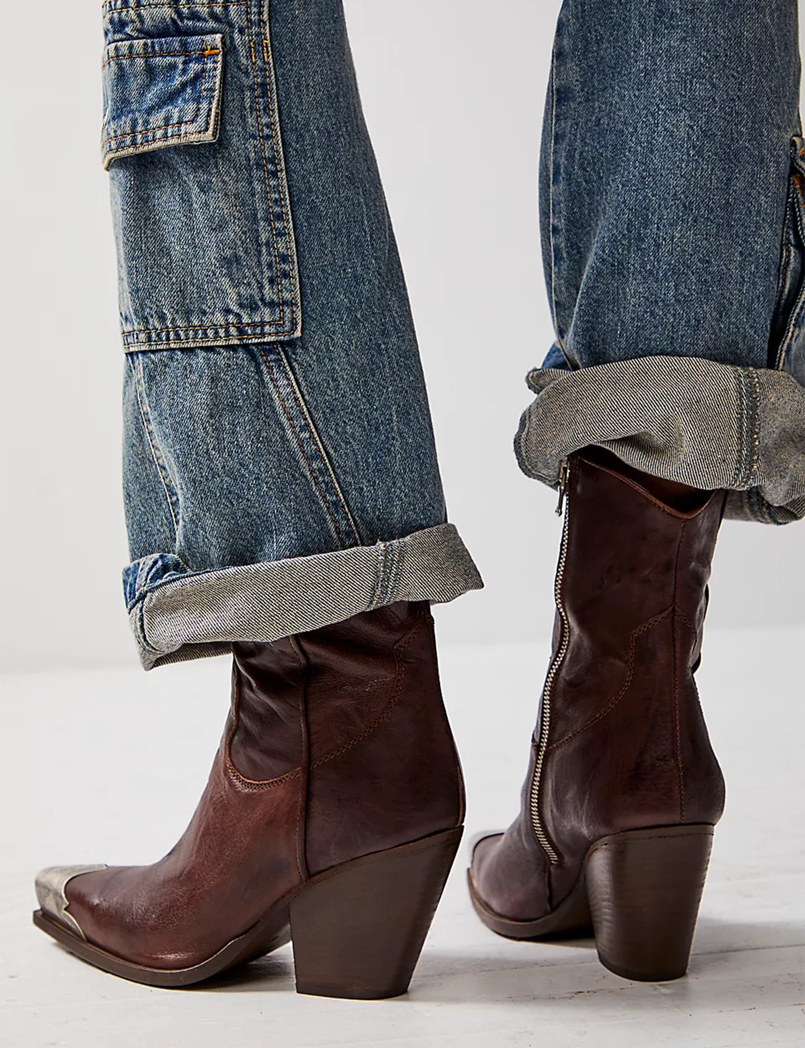 Brayden Western Boot, Hot Fudge