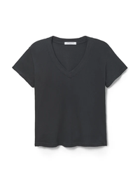 Hendrix V Neck Tee, True Black