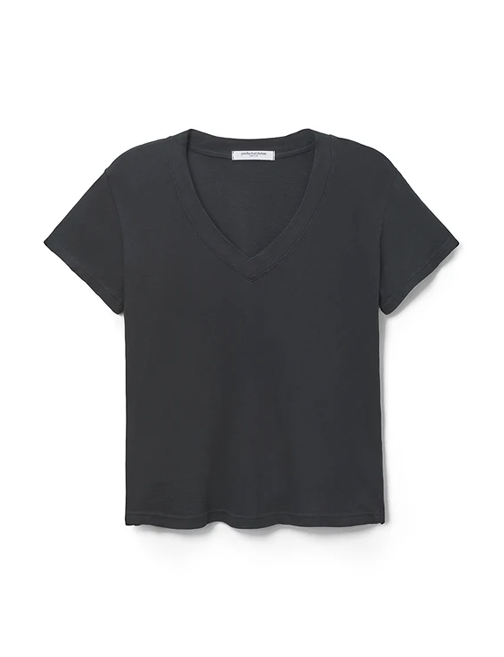Hendrix V Neck Tee, True Black