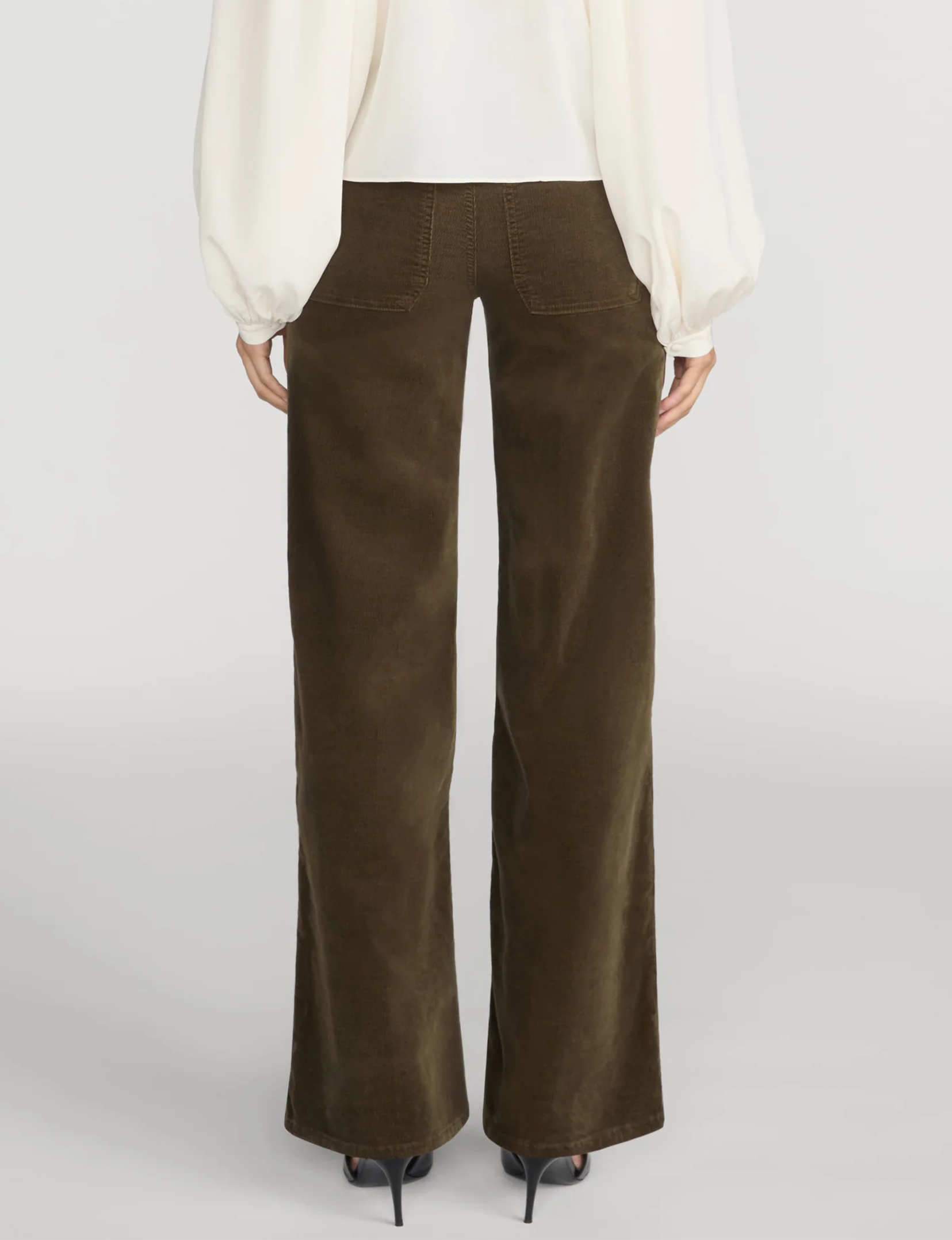 Le Slim Corduroy Modernist Palazzo, Rich Military