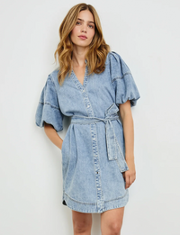 Kingsley Dress, Faded Indigo