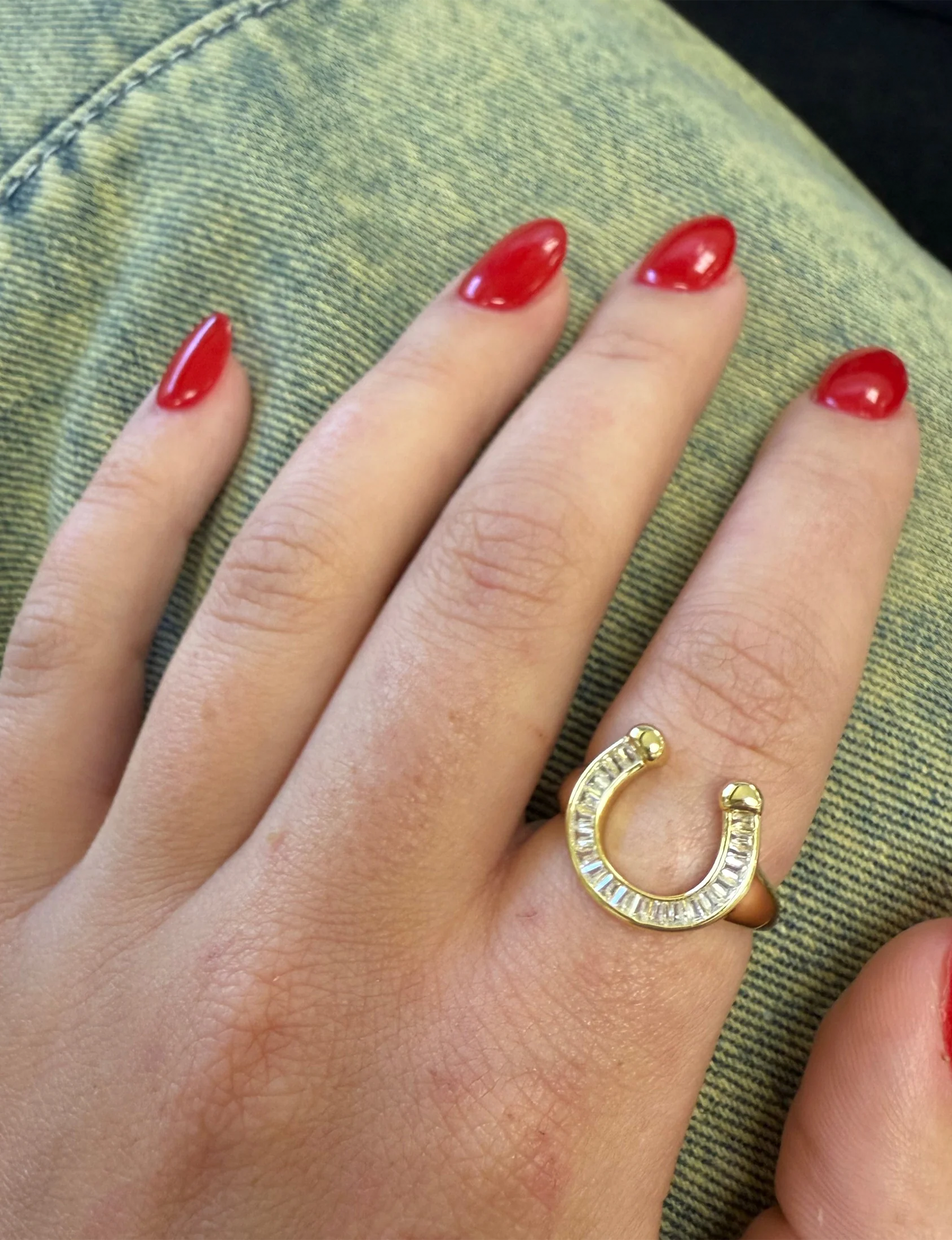 Off To The Races Signet Ring, Gold