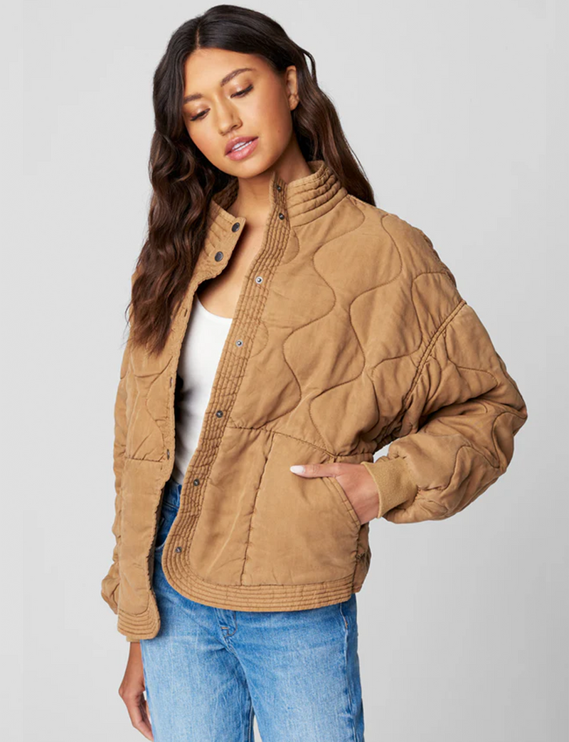 Soft Quilted Jacket, Chai Tea