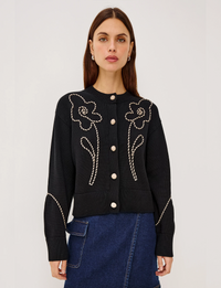 Sybil Cardigan, Western Floral