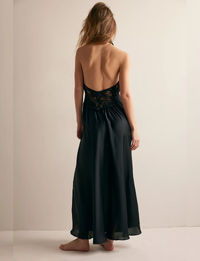 Petal Party Midi Dress, Black