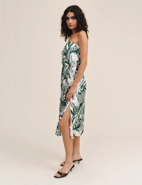 Flowy Midi Dress, Palm Paradise