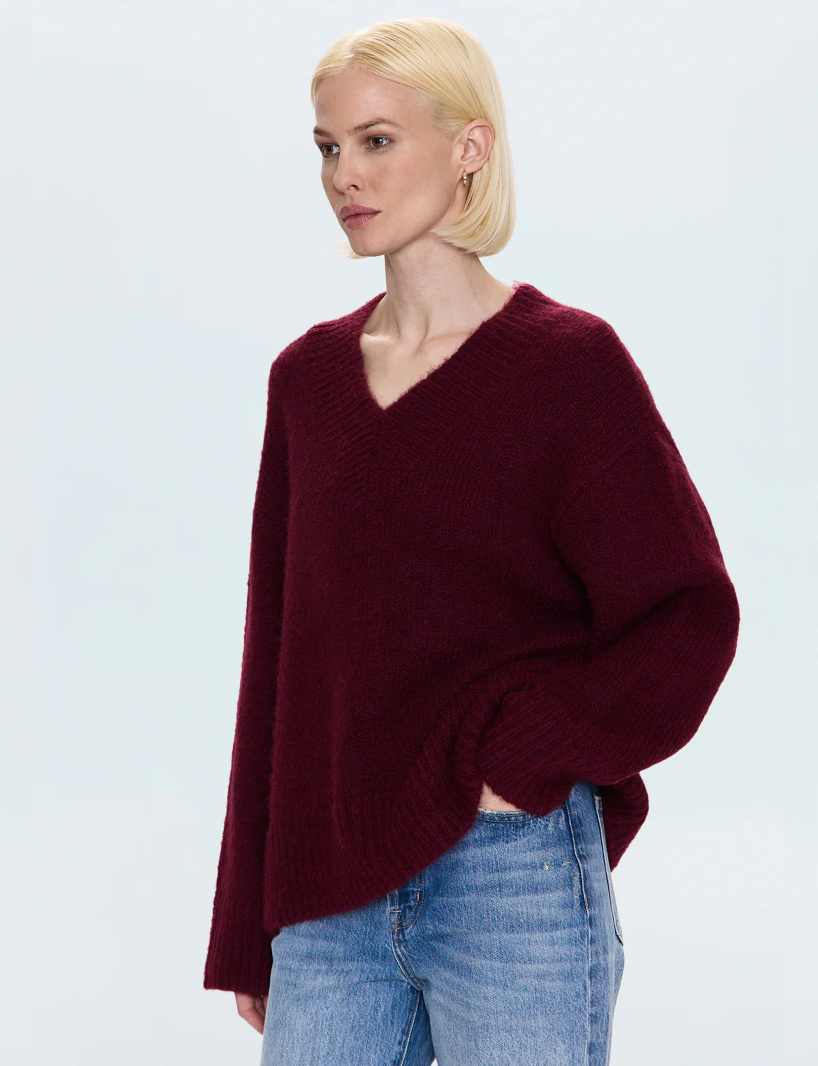 Talia Sweater, Claret
